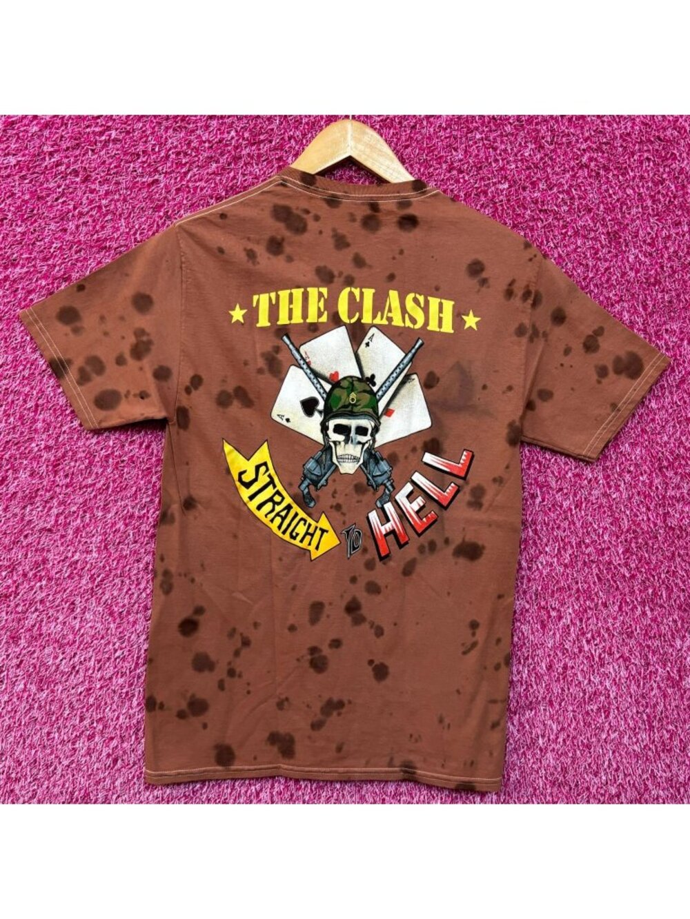 The Clash Straight to Hell Combat Rock Punk Rock Tie Dye S